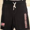 GK CALHOUN YOUTH LARGE BLACK FLEECE 50/50 GYMNASTICS USA GRAPHICS SHORTS AL NWT!