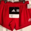ADIDAS GK BOYS MEDIUM COMPETITION SHORTS RED N/S GYMNASTICS RUNNING GYM CM NWT!
