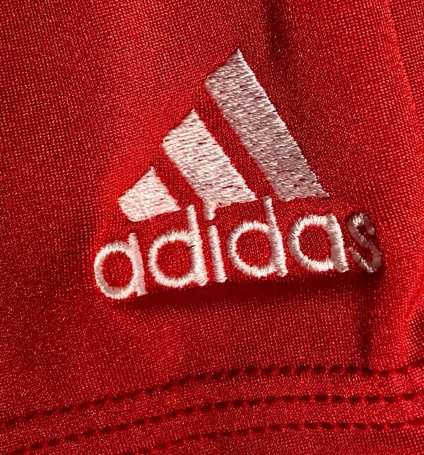 ADIDAS GK BOYS MEDIUM COMPETITION SHORTS RED N/S GYMNASTICS RUNNING GYM CM NWT! - Image 2