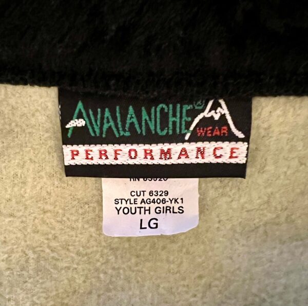 GK "CHEERâ€ FLEECE VEST GIRLS LARGE AVALANCHE WEAR PERFORMANCE FAUX FUR GREEN L - Image 7