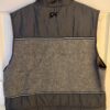 GK SKATE VEST ADULT LARGE GRAY POLY FLEECE CRINKLE NYLON CROPPED RIBBON TRIM L - Image 4