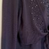 HEARTS OF PALM LADIES MED 3/4SLV PURPLE ATTACHED FRONT WRAP TIE JA TOP Sz M NWT! - Image 4