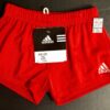 ADIDAS GK BOYS MEDIUM COMPETITION SHORTS RED N/S GYMNASTICS RUNNING GYM CM NWT! - Image 4