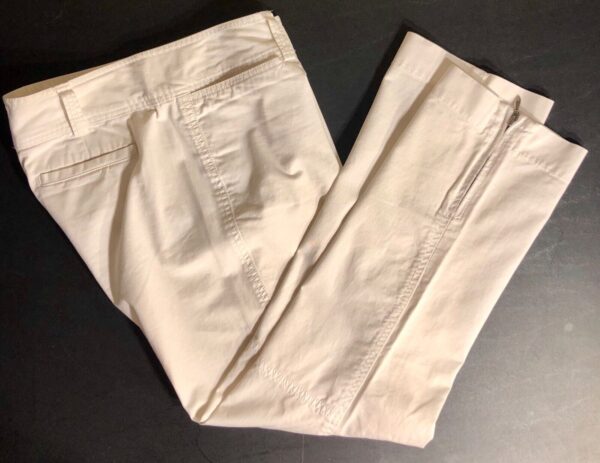 DKNY PANTS LADIES SIZE 6 WHITE ANKLE ZIP COTTON STRETCH STRAIGHT LEG SZ 6 EUC! - Image 10