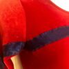 GK LgSLV LADIES SMALL RED VELVET BLUE FOIL RIBBON GYMNASTICS DANCE LEOTARD Sz AS - Image 4