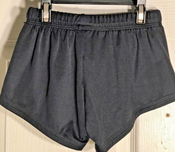 GK Elite BOYS SMALL COMPETITION SHORTS BLACK N/S GYMNASTIC RUNNING GYM Sz CS NWT - Image 2