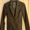 Guess Los Angeles Womens Size 6 Black Cotton One Button Jacket Blazer Preowned - Image 7