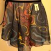 GK DANCE BALLET WRAP SKIRT CHILD X-SMALL WAVE PATTERN BLUE VELVET TIE CXS NWT! - Image 6