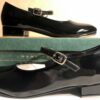 LEOâ€™S CHORUS TAPPER #208 SIZE CHILD 2.5 BLACK PATENT LEATHER TAP BUCKLE SHOE NIB