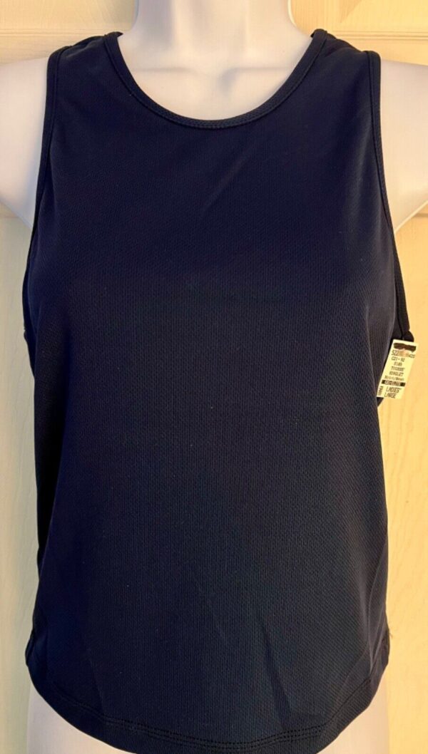 TOUSSE' BY GK ELITE LADIES LARGE NAVY RACERBACK NYLON/MESH TOP RUNNING Sz AL NWT