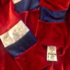 GK ADULT SMALL RED VELVET LgSLV BLUE WHITE FOIL GYMNASTICS DANCE LEOTARD Sz AS - Image 8