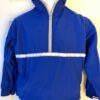 GK BLUE TASLAN CHILD X-SMALL GYMNASTICS ATHLETES WARM UP PULLOVER JACKET Sz CXS