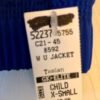 GK BLUE TASLAN CHILD X-SMALL GYMNASTICS ATHLETES WARM UP PULLOVER JACKET Sz CXS - Image 9