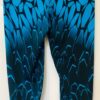 GK Elite Capri Tights ADULT X-SMALL  Mosaic Print Nylon Spandex BLUE BLACK AXS - Image 4