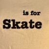 GK TEE LADIES MEDIUM LGSLV  "IS FOR SKATE" GRAPHICS COTTON BASEBALL T-SHIRT SZ M - Image 2