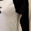 GK TEE LADIES MEDIUM LGSLV  "IS FOR SKATE" GRAPHICS COTTON BASEBALL T-SHIRT SZ M - Image 4