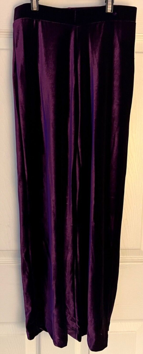 GK DANCE JAZZ GIRLS MEDIUM PURPLE HIP HUGGER FLARE DANCE DRESS PANTS Sz M NWT! - Image 3