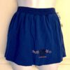 GK 'GYMNASTICS' METALLIC PRINT SKORT CHILD LARGE ROYAL COT/POLY SPORT SKORT SZ L