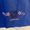 GK 'GYMNASTICS' METALLIC PRINT SKORT CHILD LARGE ROYAL COT/POLY SPORT SKORT SZ L - Image 2