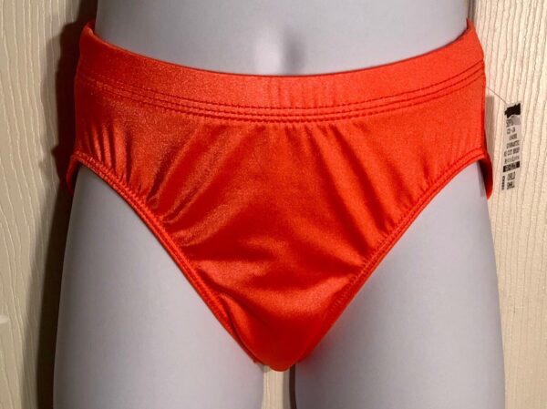 GK ELITE ANTRON/STRCH CHILD SMALL TRADITIONAL LEG CUT BRIEF RED CS NWT!