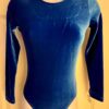 GK LGSLV ADULT SMALL SOLID ROYAL VELVET W/ LINER GYMNASTICS DANCE LEOTARD SZ S