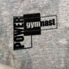 GK BOYS MEDIUM Gray Heather Cotton Blended POWER GYMNAST Graphic Jersey Shorts M