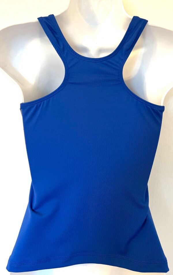 GK DANCE CHEER ADULT SMALL ROYAL BLUE DRY TECH SLVLS RACERBACK TANK TOP Sz AS - Image 5