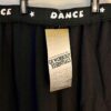 GK "DANCE" BLACK PANTS GIRL'S LARGE COTTON DANCE PRINT FOLD WAIST ELASTIC  SZ L - Image 3
