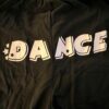 GK "DANCE" BLACK PANTS GIRL'S LARGE COTTON DANCE PRINT FOLD WAIST ELASTIC  SZ L - Image 6