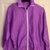 GK WARM UP JACKET ADULT  MEDIUM PURPLE CRINKLE NYLON GYMNASTIC CHEER OUTDO0RS M