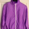 GK WARM UP JACKET ADULT  MEDIUM PURPLE CRINKLE NYLON GYMNASTIC CHEER OUTDO0RS M - Image 2