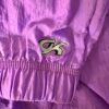 GK WARM UP JACKET ADULT  MEDIUM PURPLE CRINKLE NYLON GYMNASTIC CHEER OUTDO0RS M - Image 4