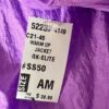 GK WARM UP JACKET ADULT  MEDIUM PURPLE CRINKLE NYLON GYMNASTIC CHEER OUTDO0RS M - Image 5