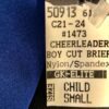 GK ELITE NYLON/SPANDEX CHILD SMALL CHEERLEADER BOY CUT BREIF BLUE CS NWT! - Image 4
