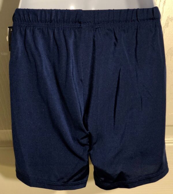 GK CHILD LARGE NAVY COMPETITION GYMNASTICS RUNNING FITNESS NYLON SHORTS SZ L NWT - Image 3