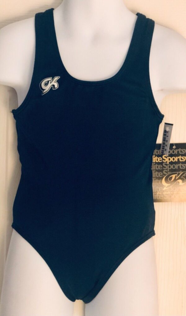 GK COMPETITION SHIRT SINGLET CHILD X-SMALL NAVY N/S TRADITIONAL LEG CUT Sz CXS