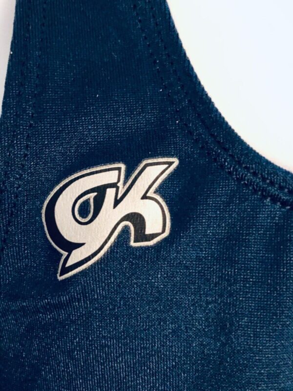 GK COMPETITION SHIRT SINGLET CHILD X-SMALL NAVY N/S TRADITIONAL LEG CUT Sz CXS - Image 3