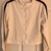 GK ICE SKATE CHILD LARGE WARMUP JACKET WHITE MICRO FLEECE BLACK VELVET STRIPE CL - Image 7