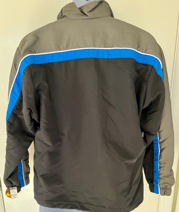 GK WARM UP JACKET UNISEX ADULT SMALL BLACK GRAY IRIDESCENT GYMNASTICS CHEER Sz S - Image 5