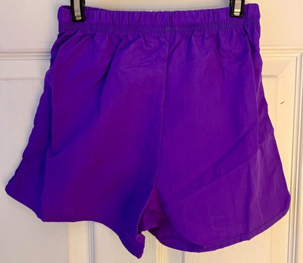 GK SHANNON MILLER BOXERS YOUTH MEDIUM PURPLE SUPPLEX GYMNASTS CHEER SHORTS Sz M - Image 5