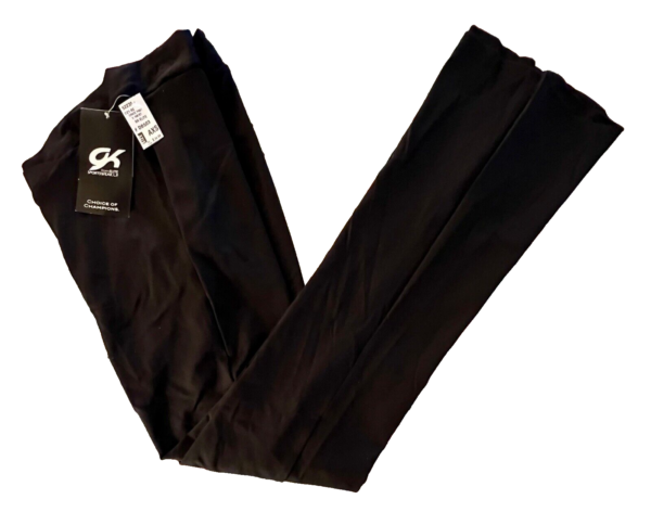 GK ELITE DANCE JAZZ ADULT X-SMALL BLACK TACTEL/SPANDEX V-WAIST PANTS SZ XS NWT! - Image 5