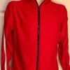 GK WARM UP JACKET UNISEX ADULT SMALL RED BRUSHED TRICOT GYMNASTIC SKATE CHEER S