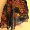 GK DANCE BALLET WRAP SKIRT CHILD SMALL WAVE PATTERN BLUE VELVET TIE Sz CS NWT!