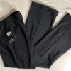 GK WARM-UP PANTS CHILD MEDIUM FITTED BLACK BRUSHED TRICOT GYMNASTS FITNESS Sz CM - Image 2