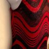 GK ELITE JAZZ TOP CHILD LARGE RED BLACK VELVET SLING STYLE DANCE CHEER GYM SZ L - Image 4