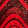GK ELITE JAZZ TOP CHILD LARGE RED BLACK VELVET SLING STYLE DANCE CHEER GYM SZ L - Image 8