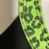 GK CHEER CROP TOP ADULT SMALL LIME ANIMAL PRINT V-BACK BLACK DRYTECH AS NWT! - Image 3
