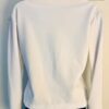 GK WHITE WARM UP JACKET ADULT SMALL L/S ZIP UP  BRUSH TRICOT SKATE GYMNASTICS S - Image 2