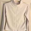 GK WHITE WARM UP JACKET ADULT SMALL L/S ZIP UP  BRUSH TRICOT SKATE GYMNASTICS S - Image 3