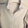GK WHITE WARM UP JACKET ADULT SMALL L/S ZIP UP  BRUSH TRICOT SKATE GYMNASTICS S - Image 4